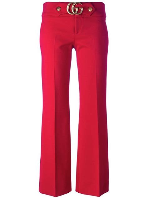 Pantalons Rouge Gucci pour femme 